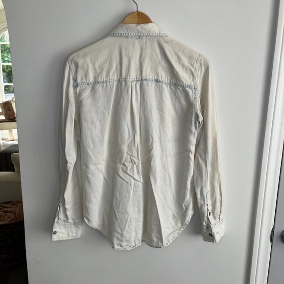 Lou & Grey Denim-Like Button-Up - Picture 4 of 6